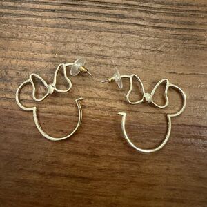 BaubleBar Gold Mouse Bow Earrings
